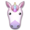Unicorn Face emoji on LG